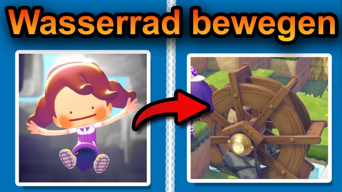 Pokopia Wasserrad in Bewegung setzen